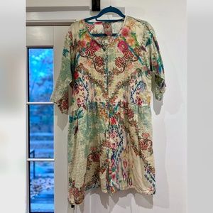 Colorful Johnny Was Dress